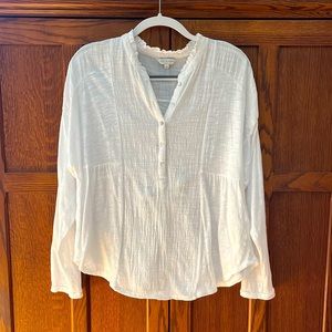 Lucky Brand Blouse White, Size M